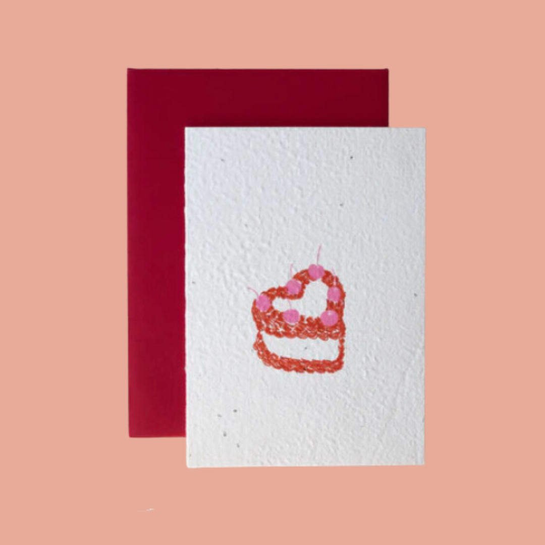 Heart Cake Love Seed Card