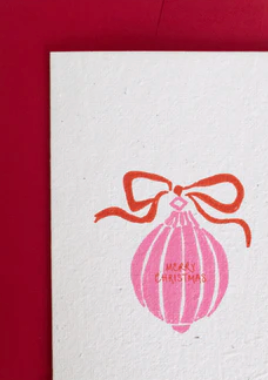 Merry Christmas Crayon Bauble Seed Card