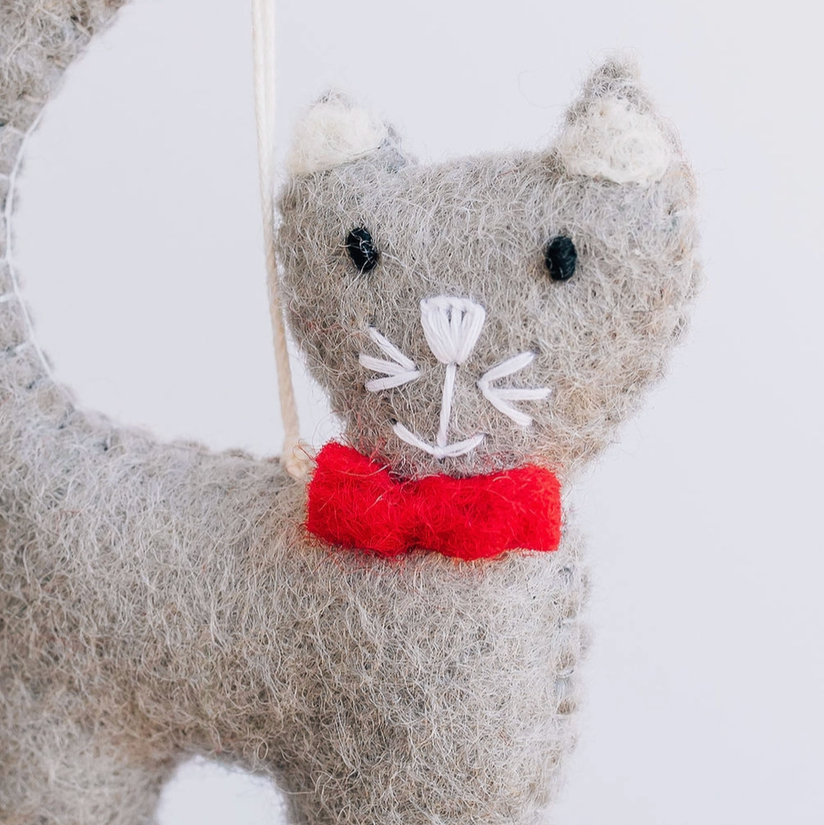 Holiday Cat Ornament