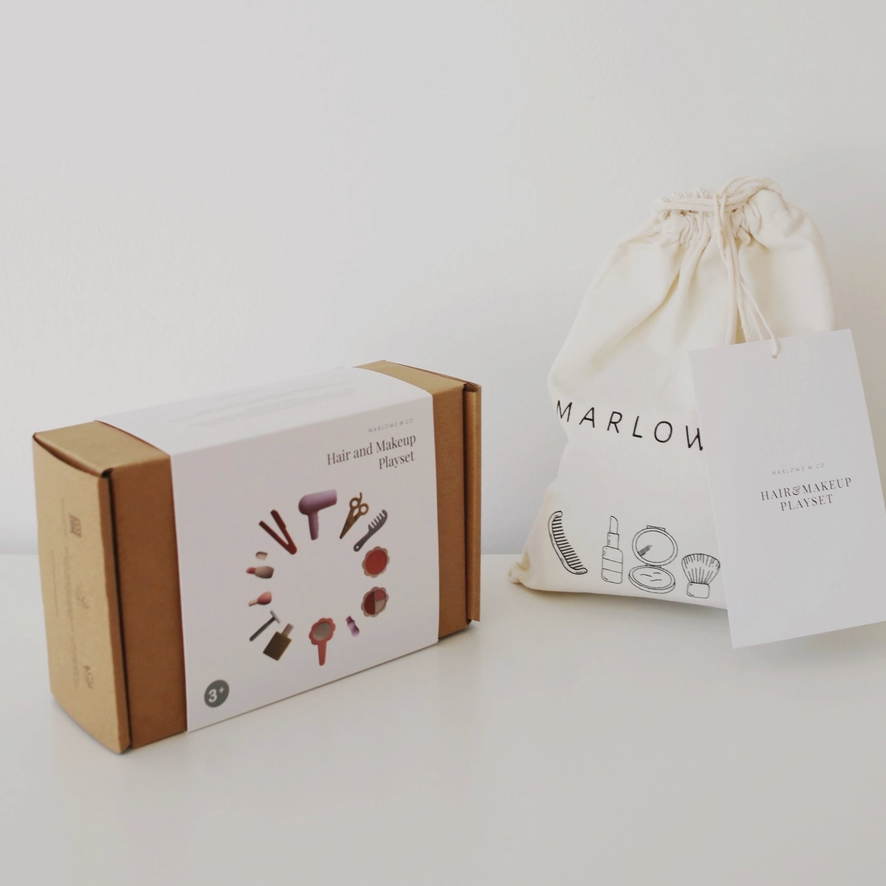 Silicone Hair and Makeup Play Set