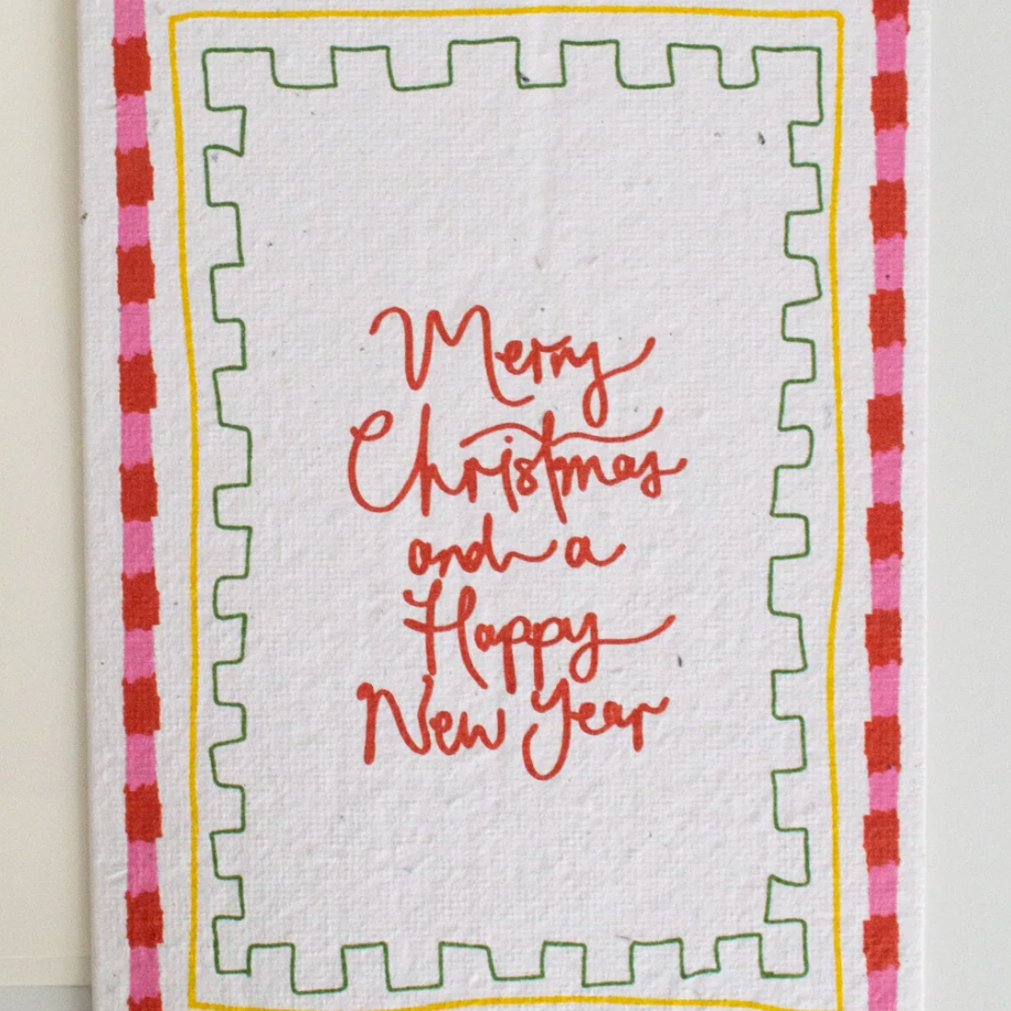 Merry Christmas And A Happy New Year Candy Cane Seed Card