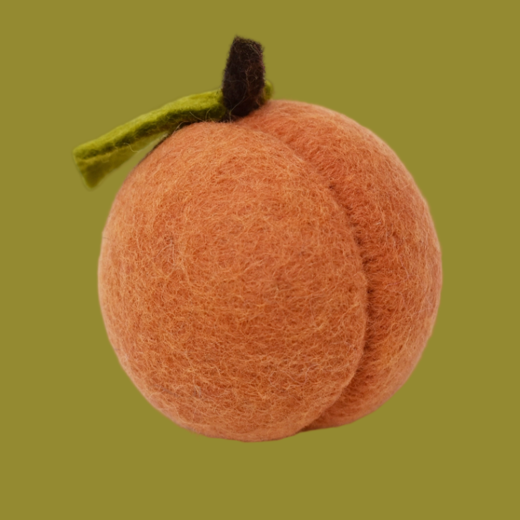 Wool Peach dog toy