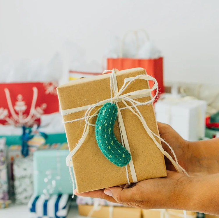 Holiday Pickle Felt Ornament