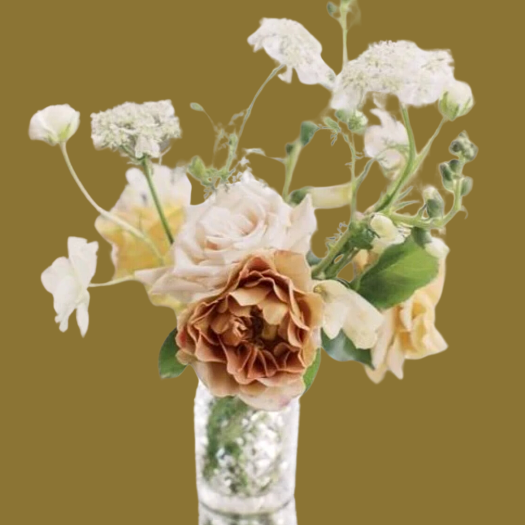 Seasonal Vased Fresh Flower Arrangement-Petite Bud Vase