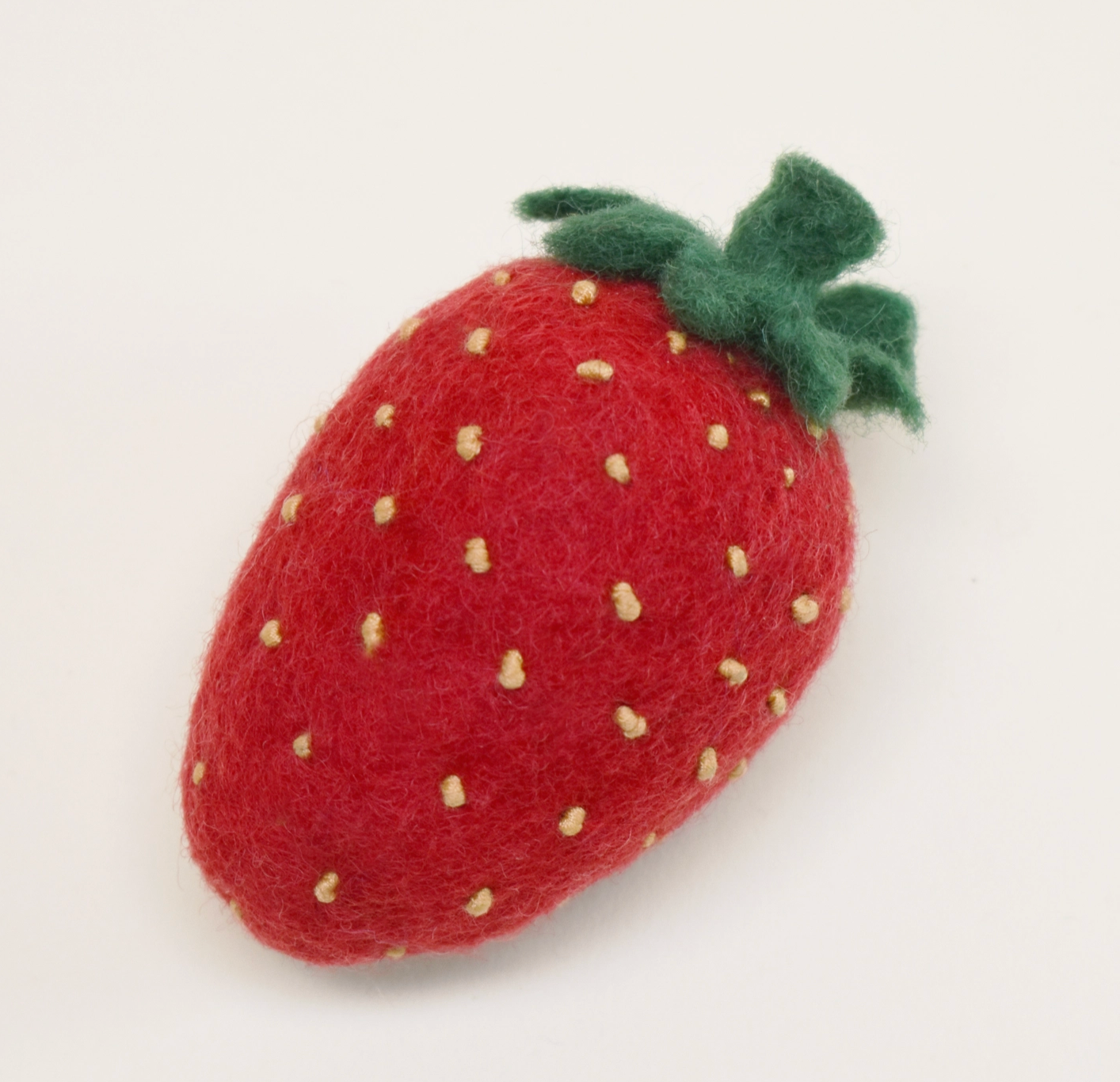 Wool Strawberry Dog Toy