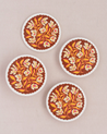 Floral coaster set 