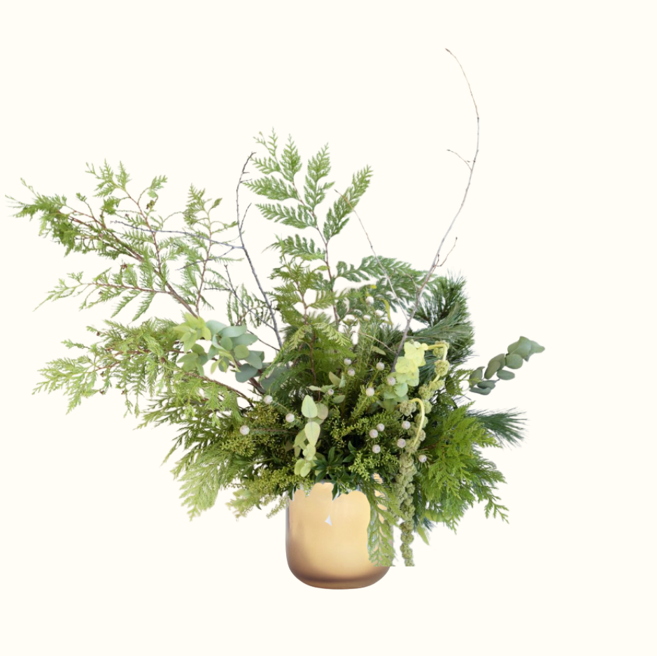 Gathered Greens: A Holiday Vased Arrangement Workshop- (Sat 12/20, 2025)