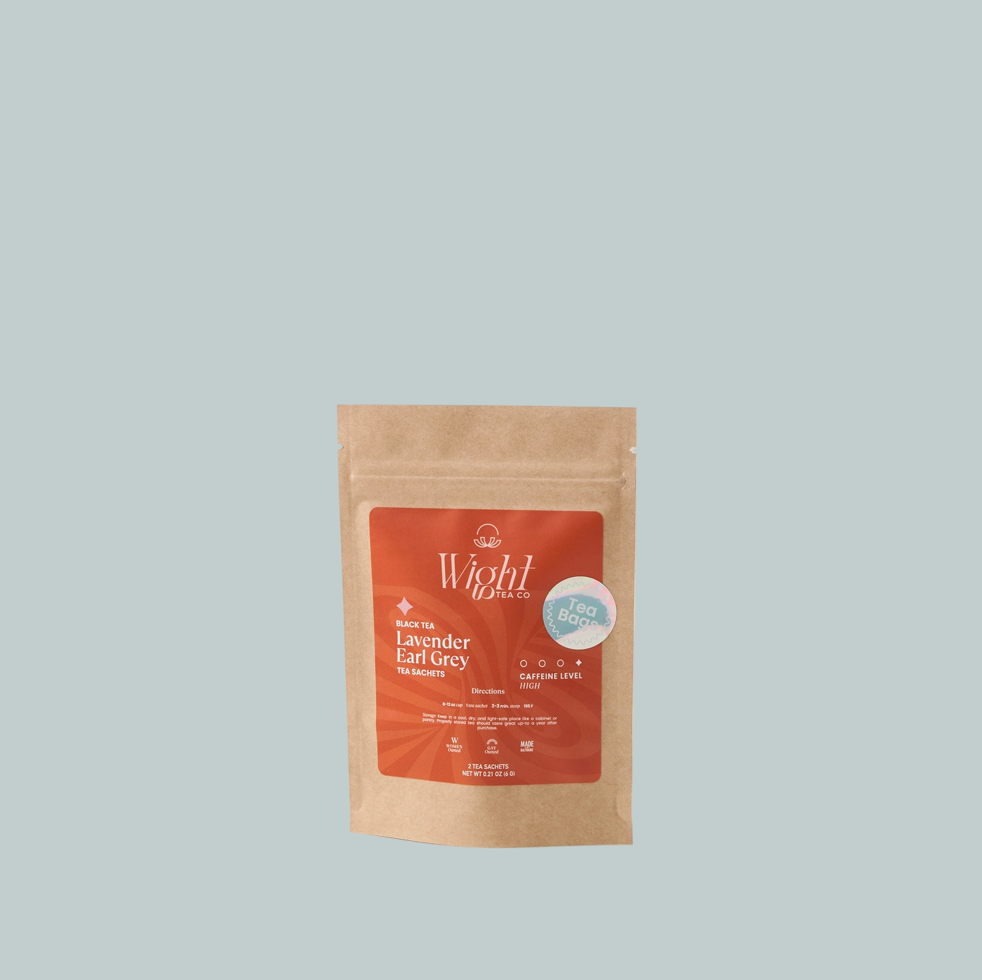 Lavender Earl Grey Black Tea Loose Leaf Tea Bag Pouch