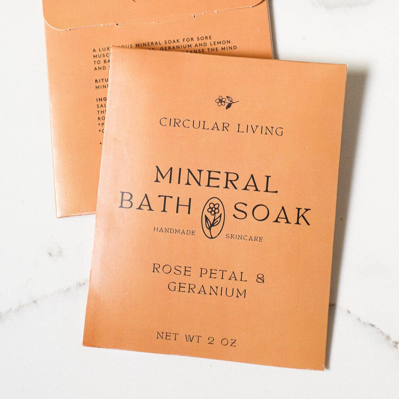 Mineral Bath Soak Sachet, Rose Petal & Geranium