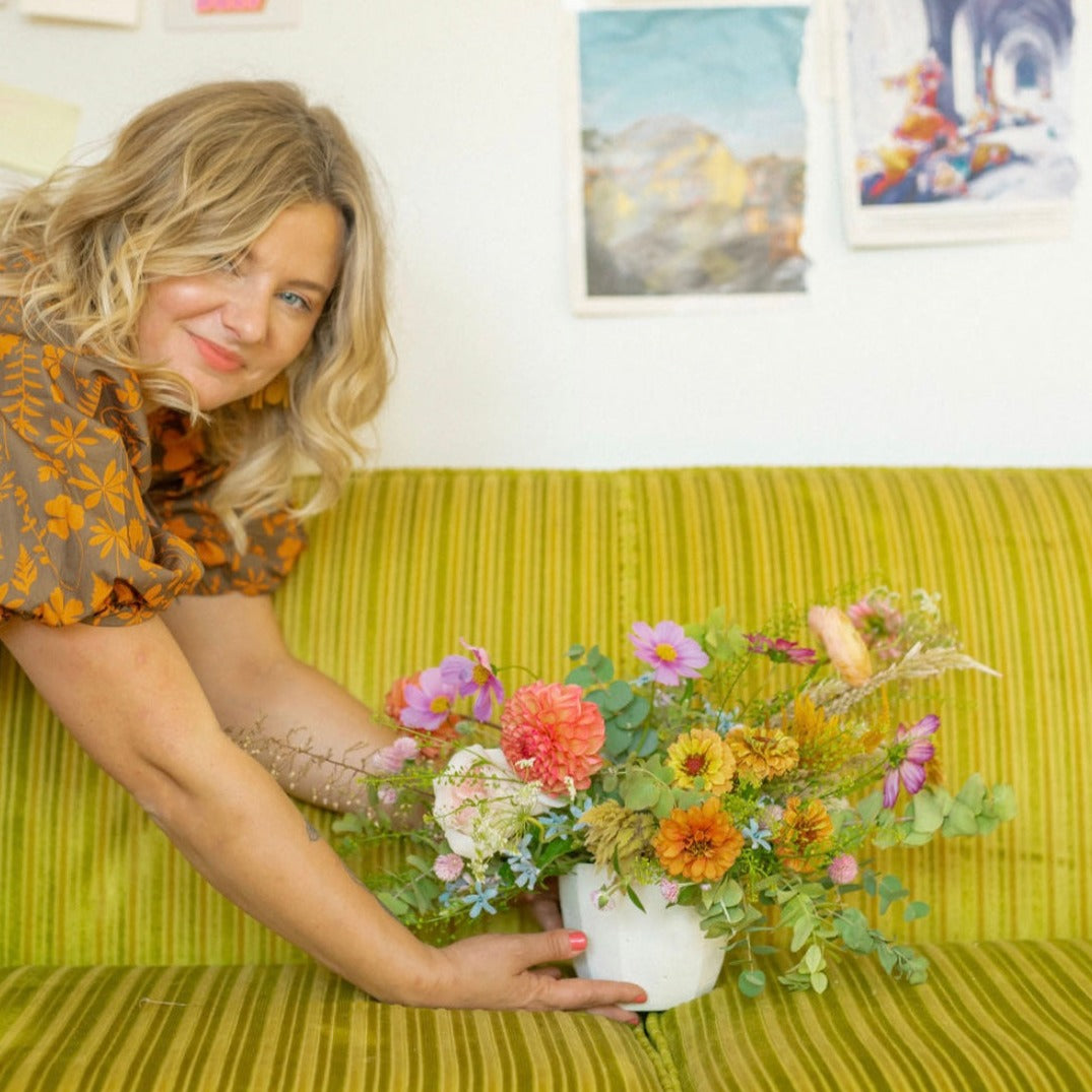 Seasonal Vased Fresh Flower Arrangement-Large Vase