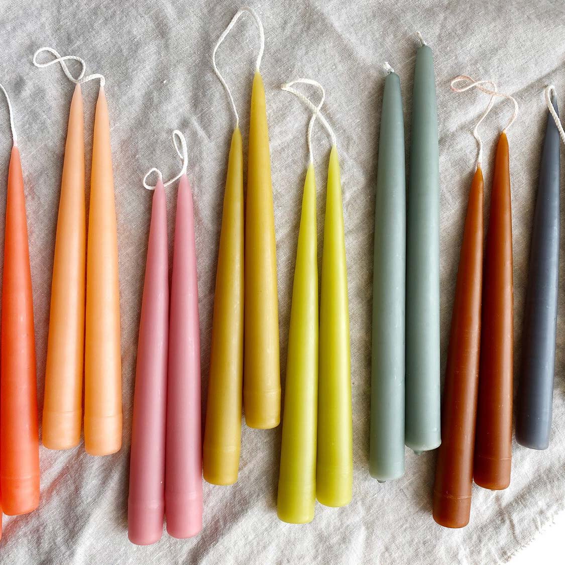 Hand-Dipped Taper Candle Pairs