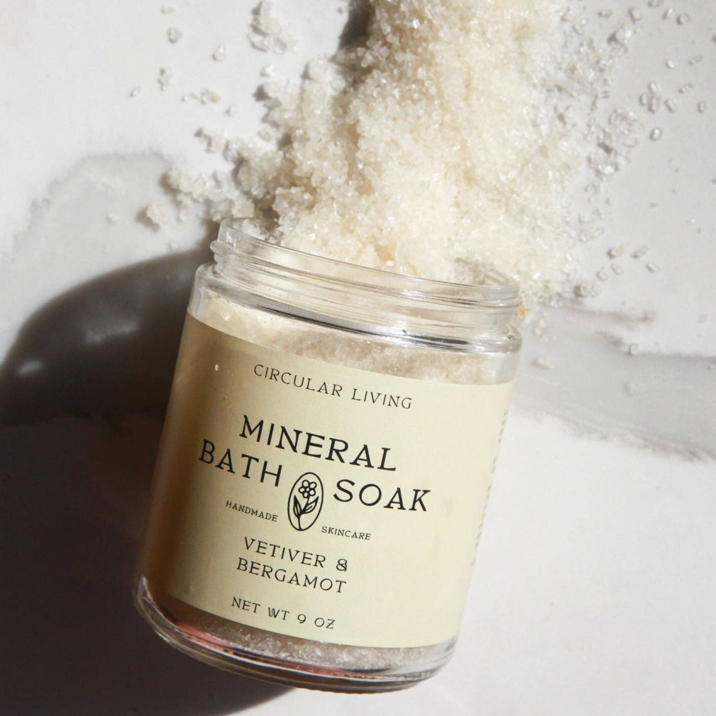 Mineral Bath Soak, Vetiver & Bergamot